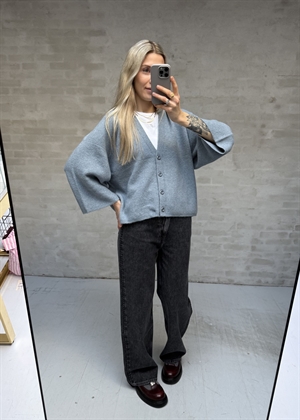 Damsville strik cardigan Storm Melange American Vintage 